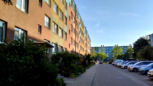 Blok mieszkalny Spółdzielni Mieszkaniowej Przodownik ulica Strzelecka. 60-ciotysięczny Tomaszów Mazowiecki, 2018 rok
