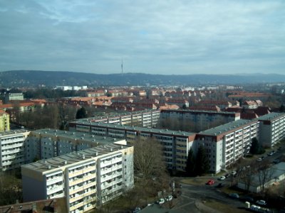Blick vom Hochhaus Postelwitzer Straße 2, Gruna (Dresden), 12