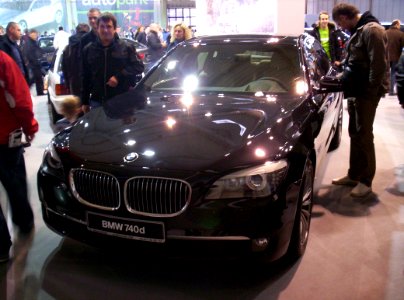 BMW 740d (F01) front Poznan 2011