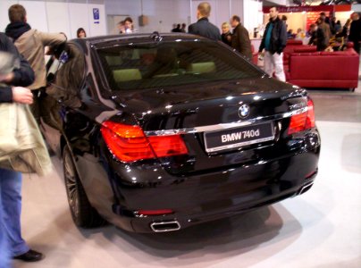 BMW 740d (F01) rear Poznan 2011