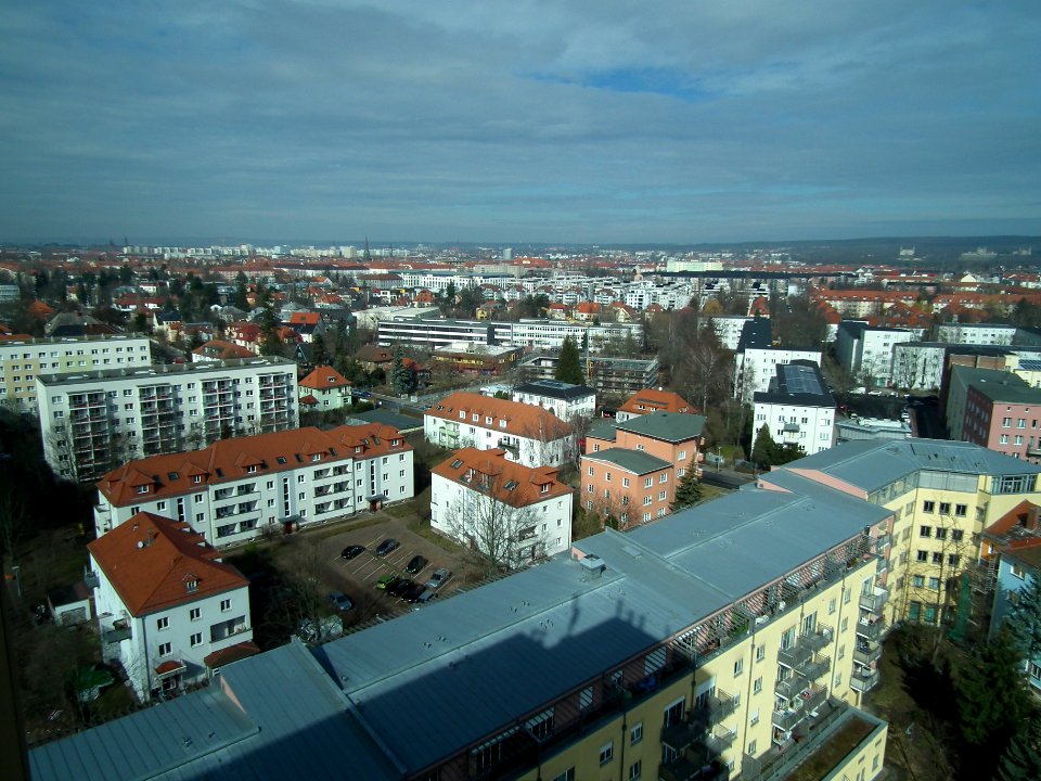 Blick vom Hochhaus Postelwitzer Straße 2, Gruna (Dresden), 07