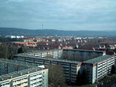 Blick vom Hochhaus Postelwitzer Straße 2, Gruna (Dresden), 13