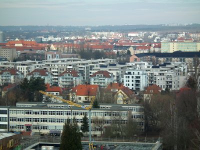 Blick vom Hochhaus Postelwitzer Straße 2, Gruna (Dresden), 47