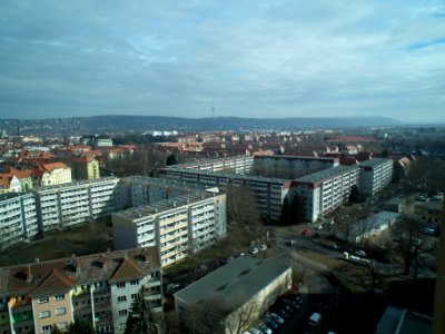 Blick vom Hochhaus Postelwitzer Straße 2, Gruna (Dresden), 11