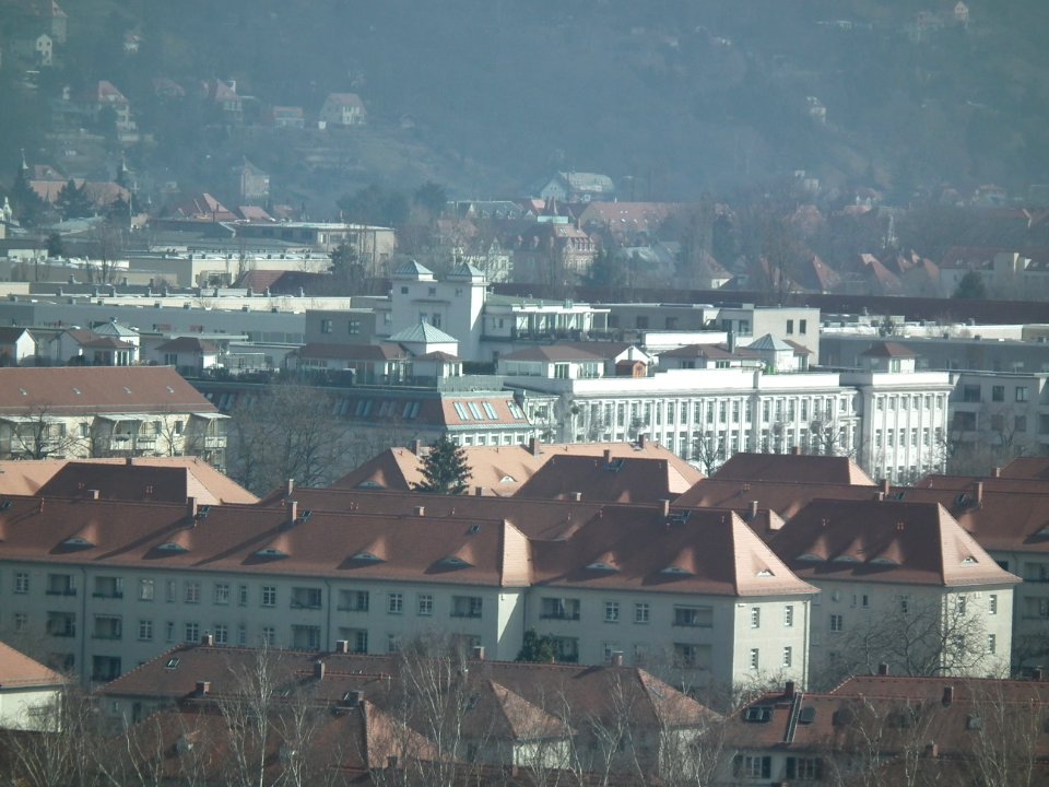 Blick vom Hochhaus Postelwitzer Straße 2, Gruna (Dresden), 01