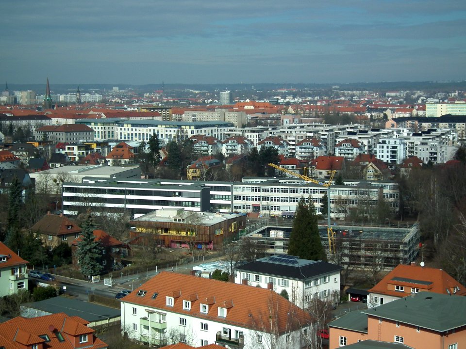Blick vom Hochhaus Postelwitzer Straße 2, Gruna (Dresden), 20