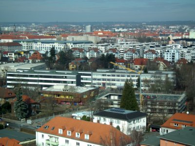 Blick vom Hochhaus Postelwitzer Straße 2, Gruna (Dresden), 19