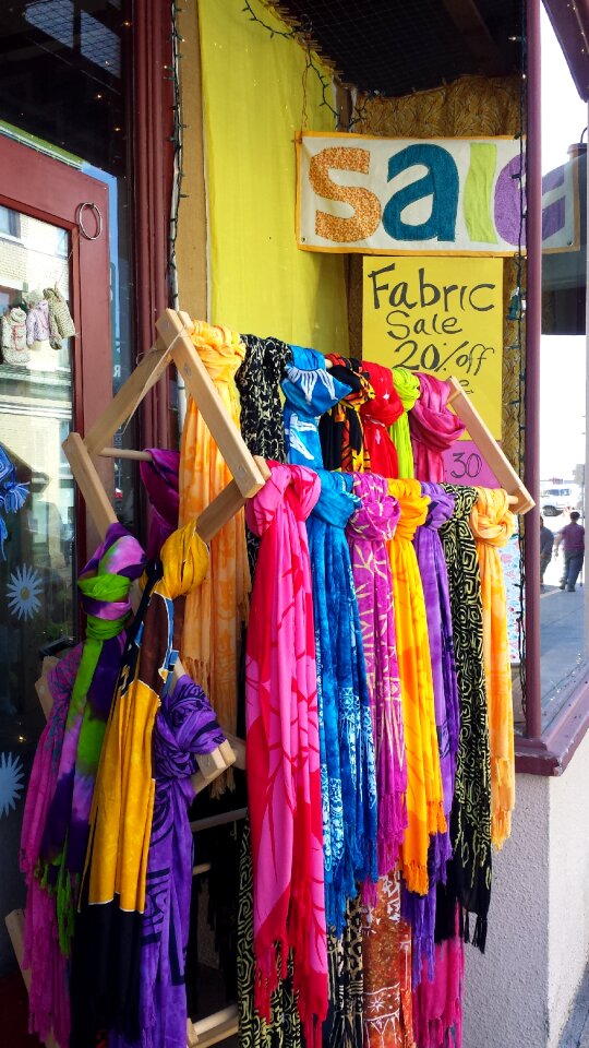 Textile scarf color
