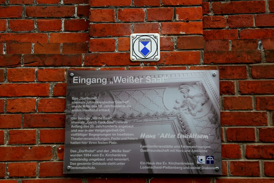 Borkum Haus Alter Leuchtturm Weisser Saal 03