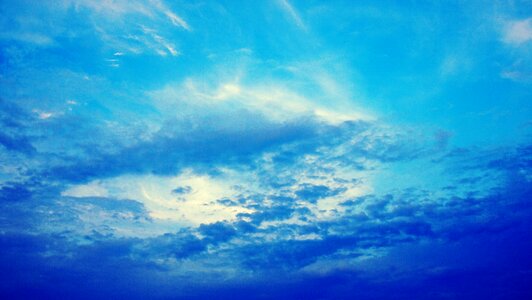 Blue sky clouds