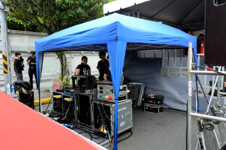 Audio Tent beside Reviewing Stand 20160612