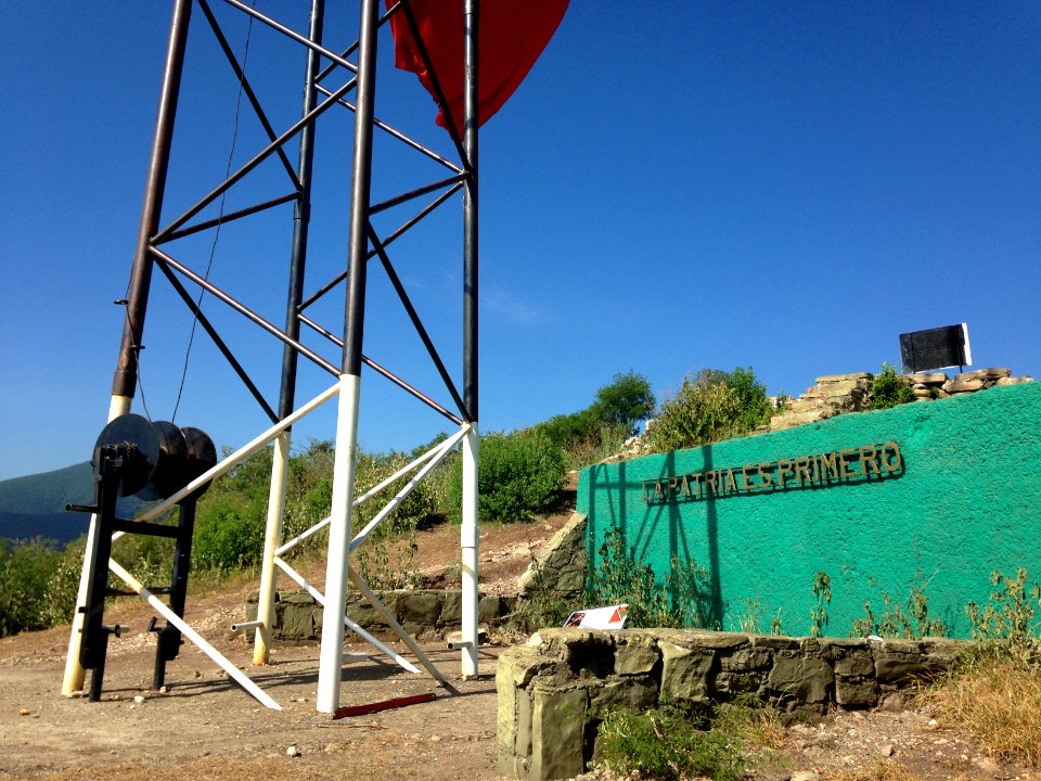 Asta y mirador bandera