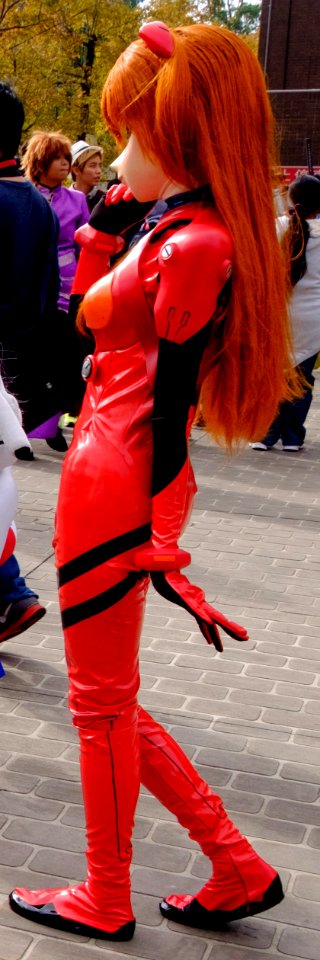 Animegao cosplayer of Asuka Langley Soryu at CWT41 20151212