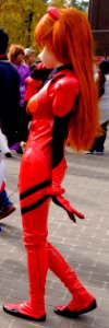 Animegao cosplayer of Asuka Langley Soryu at CWT41 20151212