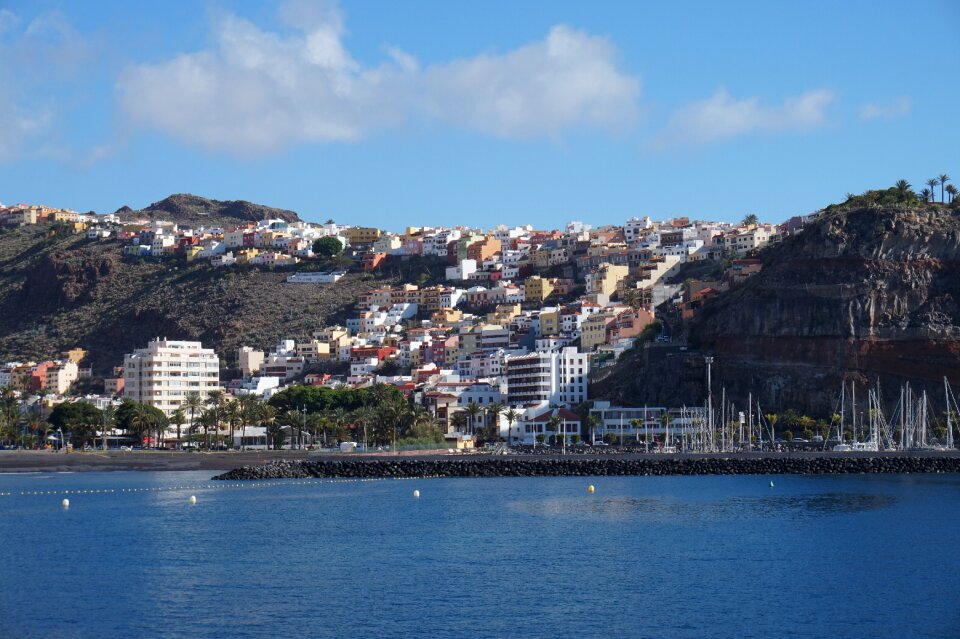 Canary coast ocean
