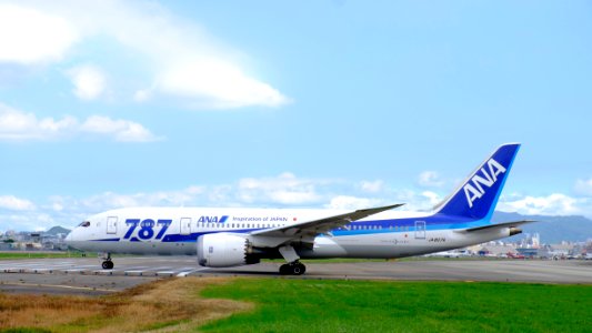 ANA Boeing 787-8 JA807A Departing from Taipei Songshan Airport 20151003e
