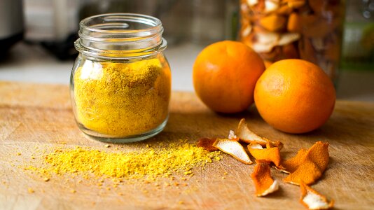 Orange dried aroma aromas