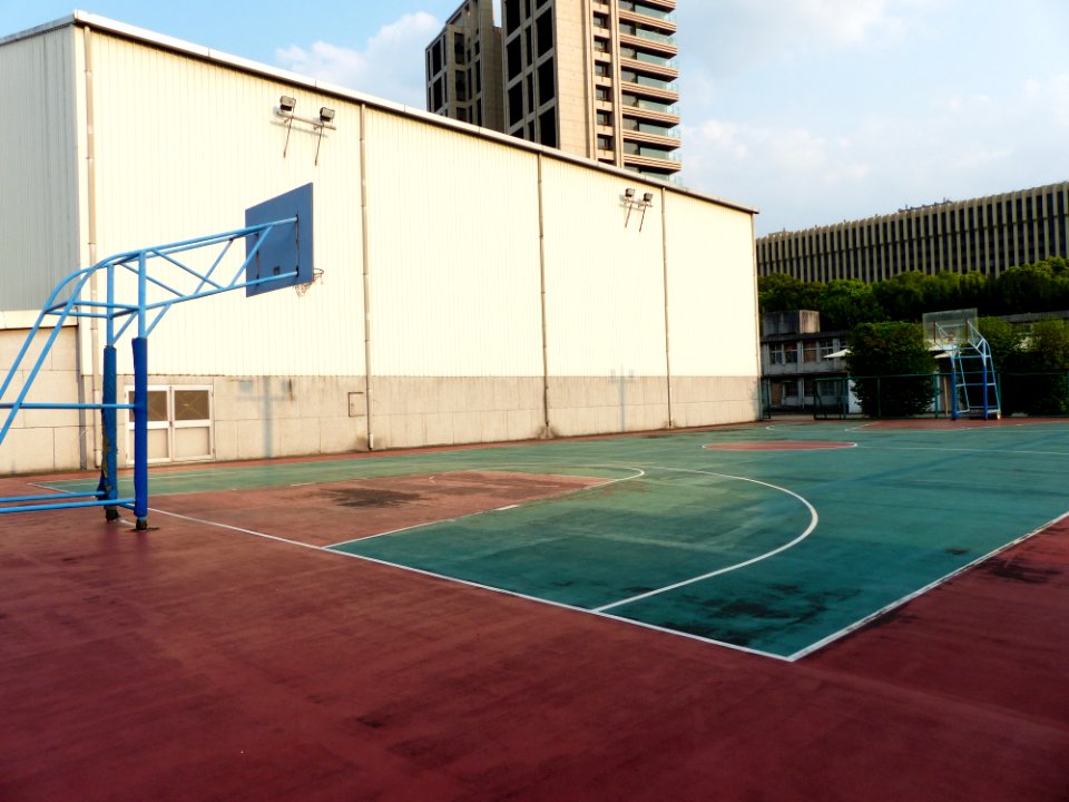 Basketball Court and Stadium at Former ROCAF Headquarters Eastsouth Area 20140405