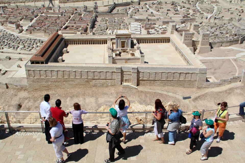 Jerusalem israel museum a scale model of the