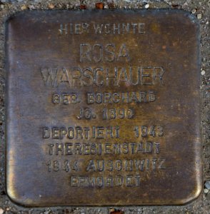 Beeskow Breite Strasse 39 Stolperstein Rosa Warschauer 01