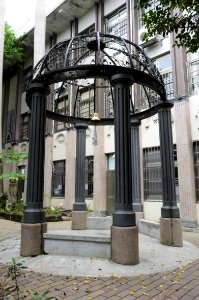 Bell Pavilion in Front Court of Taipei Municipal Songshan Elementary School 20161030