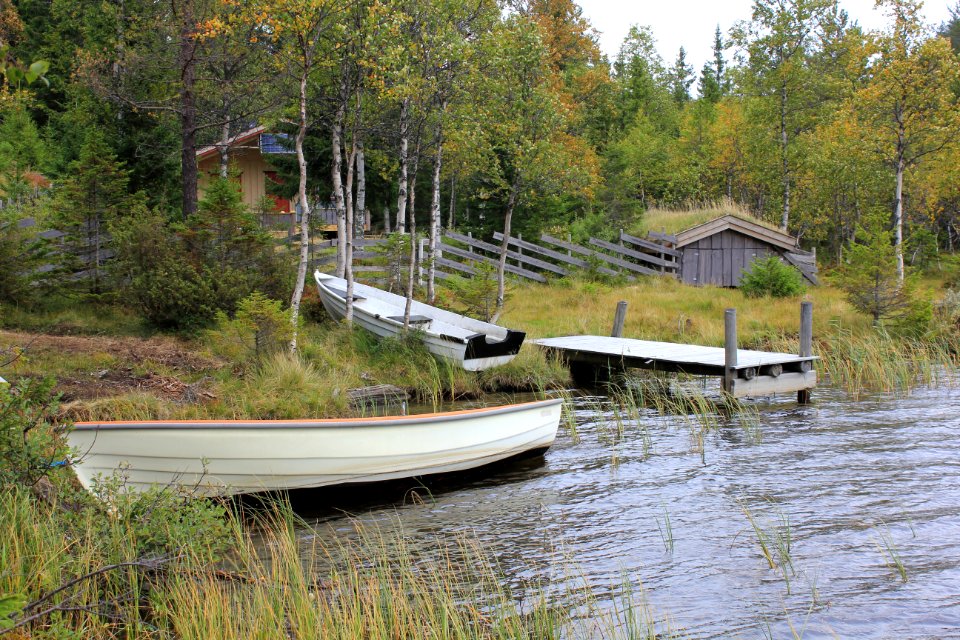 Båtbrygge ved Huetjernet