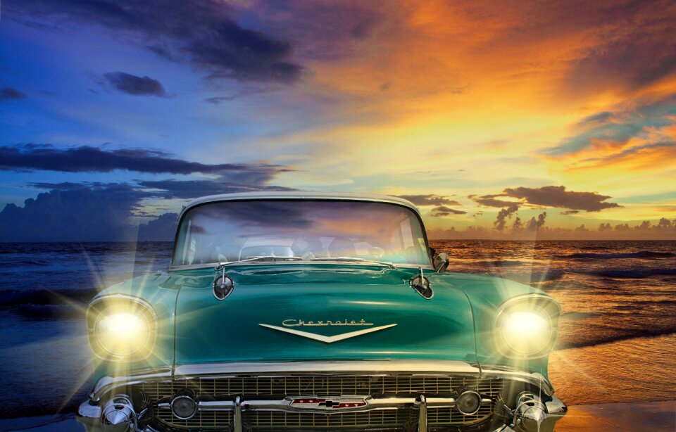 Retro vintage auto