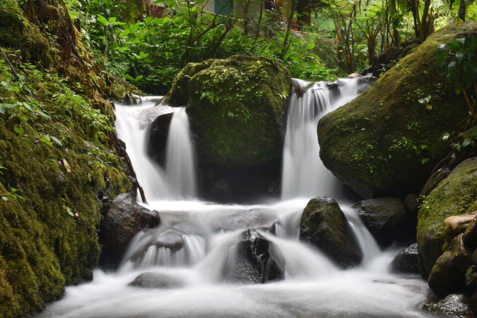 Landscape outdoor cascade