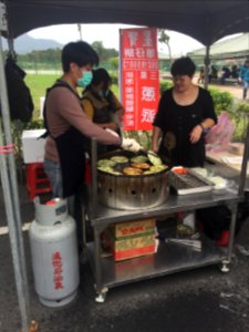Yilan Scallion Pancake Booth at Hongchailin Camp Open Day Festival 20161224