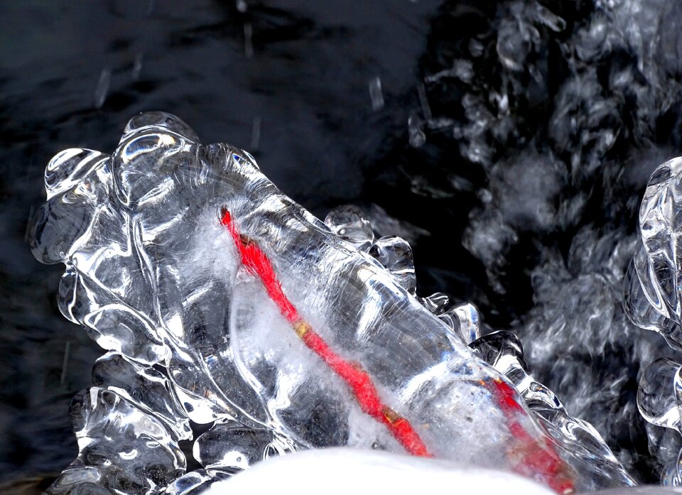 Winter frost ice