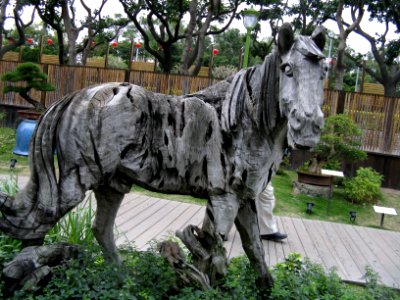 Wooden Horse in Serenty Garden 20110211