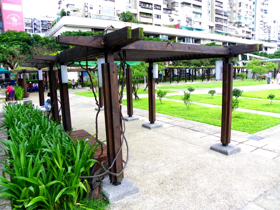 Wooden Trellises in Lin Sen Park 20101114