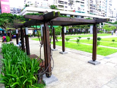 Wooden Trellises in Lin Sen Park 20101114 photo