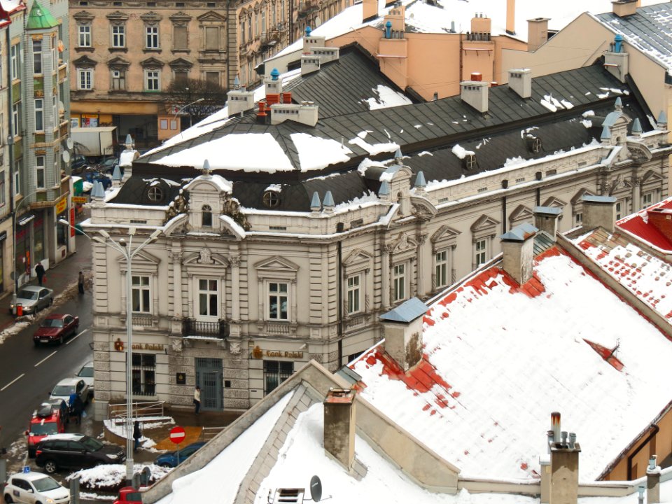 Widok z tarasu wieży Zegarowej w Przemyślu 07 - PKO BP