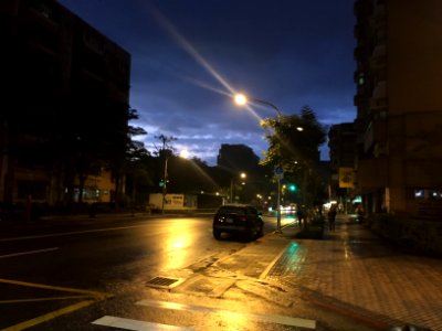 Winter Morning of Sanmin Road, Songshan District, Taipei 20160116