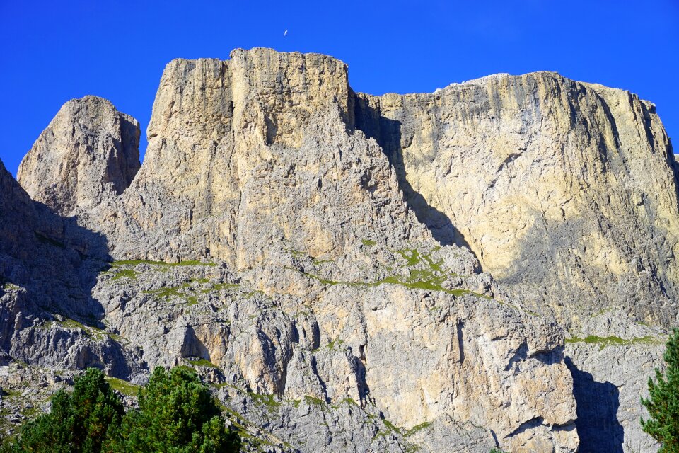 Alpine italy rock wall