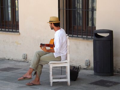 Street chair young photo