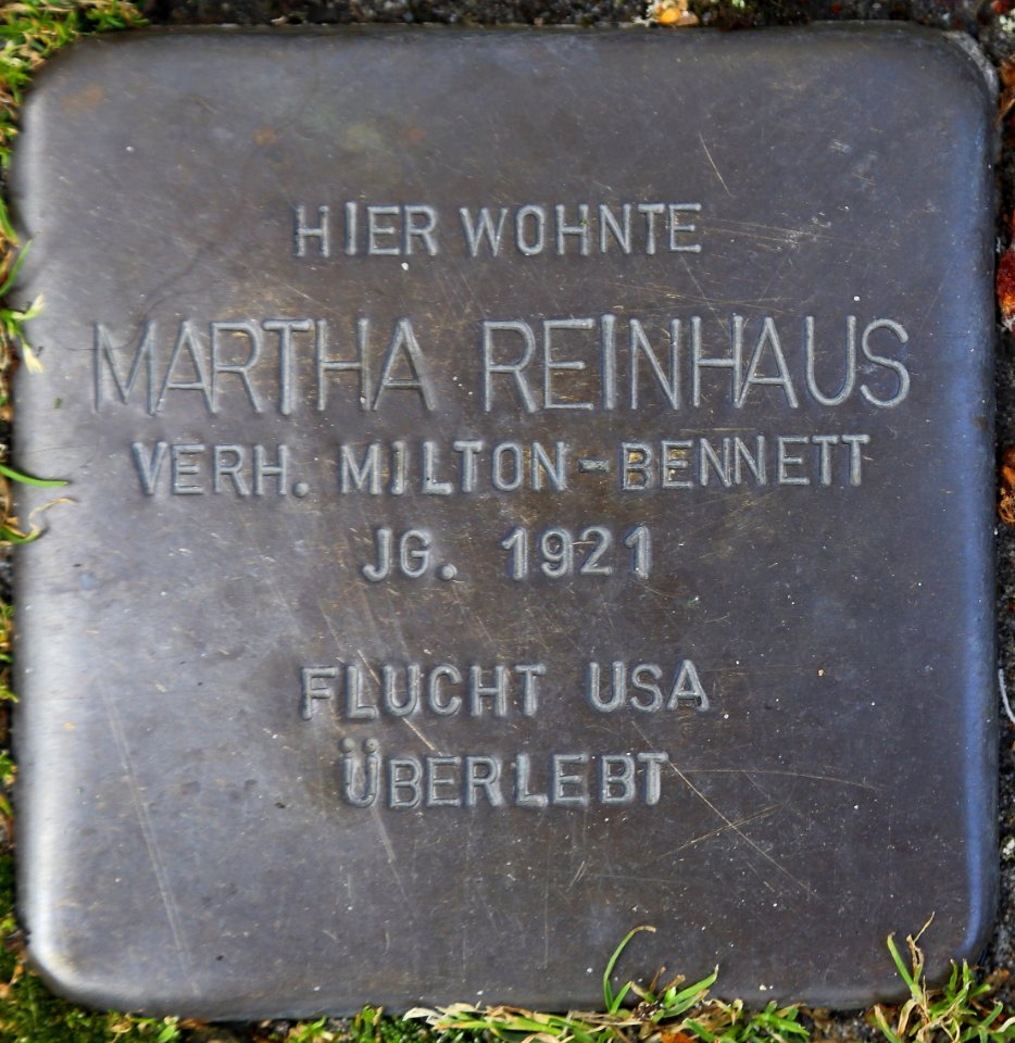 Westerkappeln Stolperstein Martha Reinhaus 01