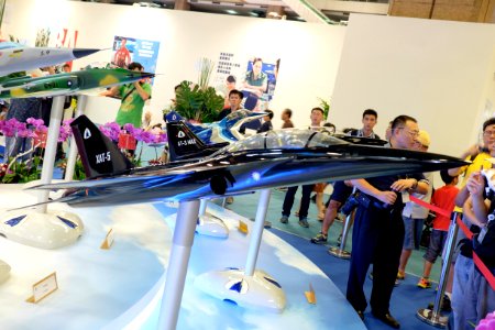 XAT-5 Advanced Trainer Model Display at AIDC Booth 20150815b photo