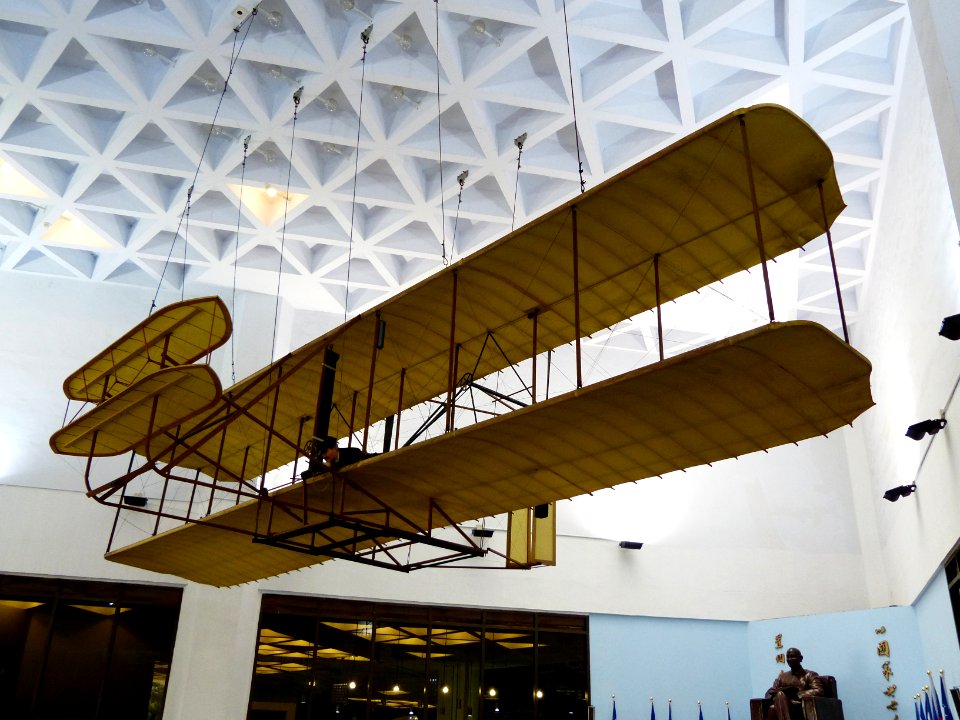 Wright Flyer Replica Display at Hall of Aviation Museum 20130928b