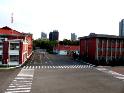 West Side Road of Former ROCAF Headquarters View from Joint Meat Hall 2nd Floor 20140405