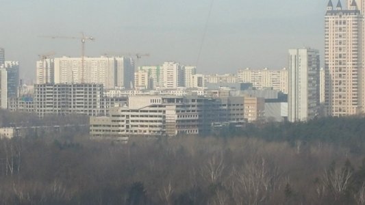 Давыдковская заброшенная больница, вид издалека photo