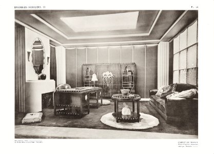 (3 J) René Crevel. Cabinet de travail