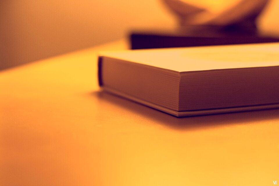 Desk business orange business