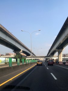 Zhongshan Freeway and Taipei Metro Neihu Line Crosspoint View from South 20180219 photo