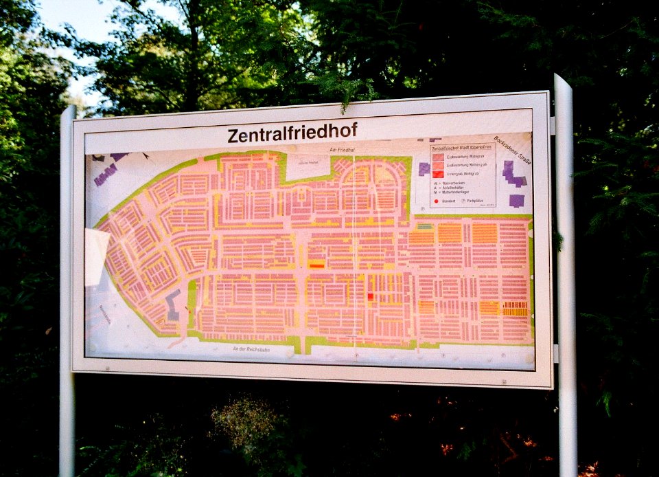 Zentralfriedhof Ibbenbueren Plan 02