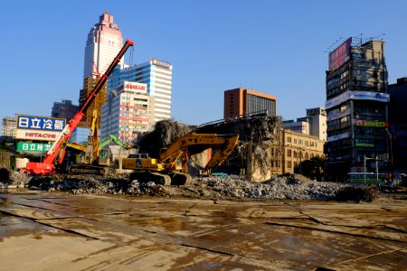 Zhongxiao Bridge Connection Ramp Scrapping 20160209-056