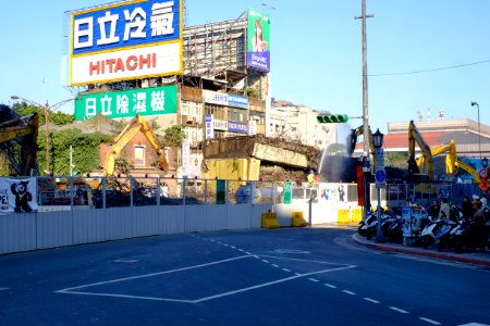 Zhongxiao Bridge Connection Ramp Scrapping 20160209-027a
