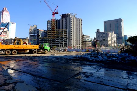 Zhongxiao Bridge Connection Ramp Scrapping 20160209-007