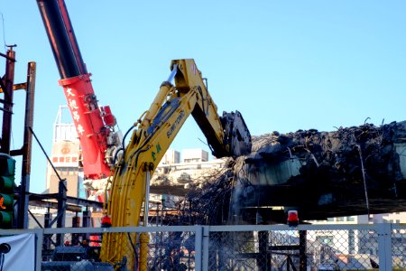 Zhongxiao Bridge Connection Ramp Scrapping 20160209-029